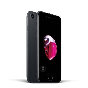 iPhone 7 - 128GB (Svart) - Klass A, Ny skärm, Ram klass B